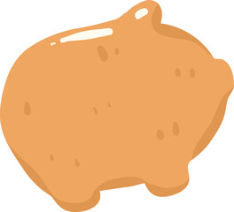 Cute Piggy Cookie Illustration