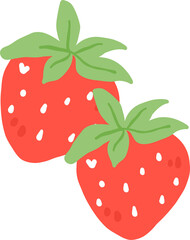 Cute Strawberry Illustration