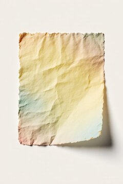 old paper on white background