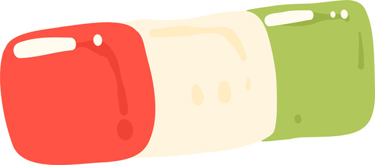 Cute Gelatin Dessert Illustration