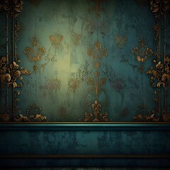 vintage background with floral pattern