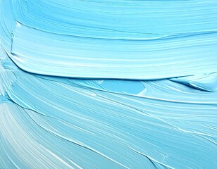 Abstract Light Blue Textured Background with Wavy Brush Strokes Surface