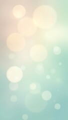 Obraz premium Calming soft pastel bokeh light background with glowing circles, dreamy peaceful blur for meditation and wellness concepts.