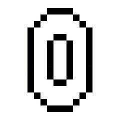 Pixel Coin Retro Icon
