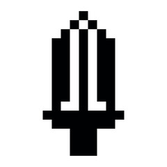 Pixel Sword Retro Icon
