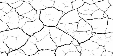 Close-up texture of dry cracked earth with irregular lines and natural abstract patterns. High-resolution cracked soil background for environment, drought, desert, and texture design concepts.