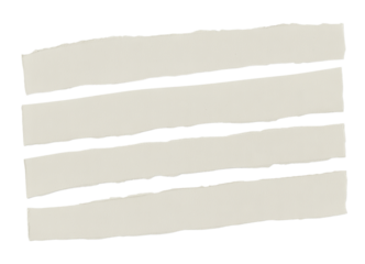 Torn paper strips with deckled edges offer creative scrapbook textures and collage elements, perfect for adding a handmade touch to designs or stylish mockups, use these for unique layouts