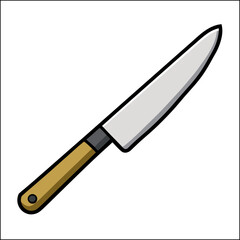 Hand drawn knife illustration