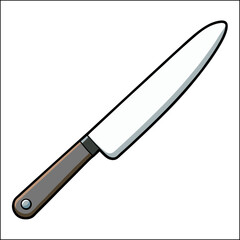 Hand drawn knife illustration