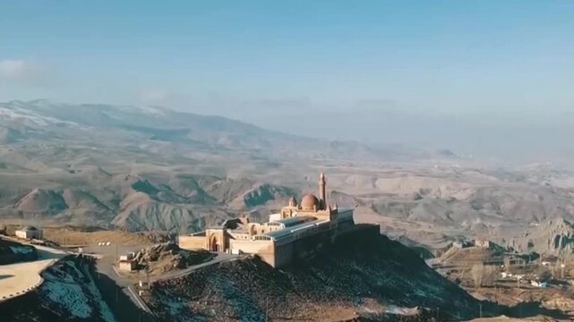 Ishak Pasha Palace in Dogubayazit, Agri Turkey