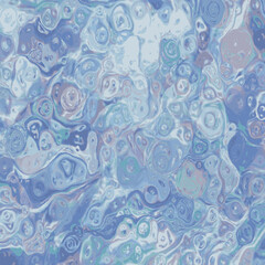 seamless pattern with blue flowers