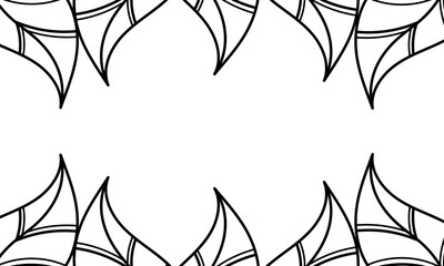 hand drawn leaves with nature theme