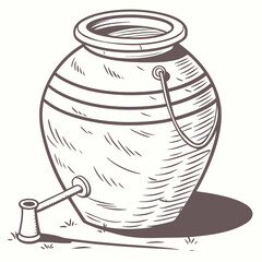 illustration of a bottle of wine