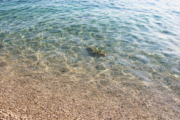 Sea Water and Beach Coast in Drvenik, Croatia