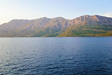 Nice Croatian Coast and Makarska Riviera Landscape, Croatia