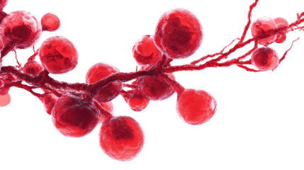 hemoglobin red blood vessel cell microscopic view isolated on white background