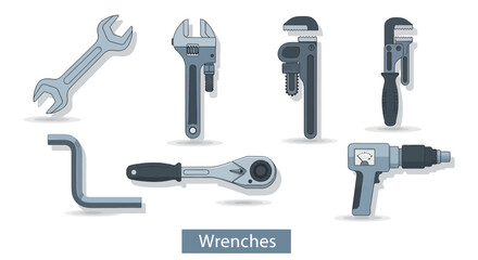 A comprehensive and versatile assortment of essential hand tools for various repair and maintenance tasks, featuring a range of wrenches, ratchets, and power tools for professional and DIY projects