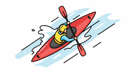 Experience the Thrill of Kayaking Adventure on the Water, Perfect for Outdoor Enthusiasts and Summer Fun Promotions, Exciting Sport and Recreation