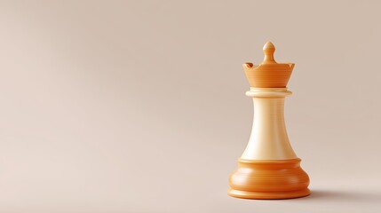 Wooden chess king piece isolated on neutral background showcasing elegance and detail in modern design for game enthusiasts and collectors