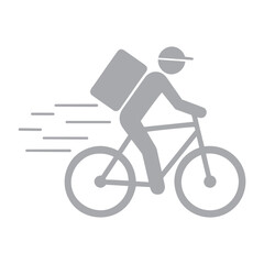 Obraz premium bicycle courier icon