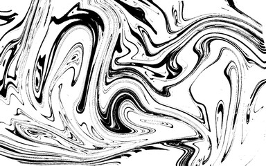 Abstract marble distorted monochrome background. Vector ink liquid creative psychedelic pattern. Wavy psychedelic concept background. Illustration vector