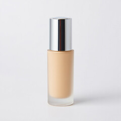 cosmetics on white background