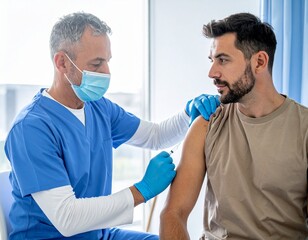 Obraz premium Flu Shot – Protection Against Seasonal Influenza