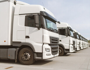 Fototapeta premium TRUCK トラック logistics MOCK UP