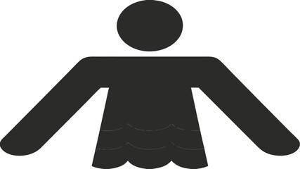 Dynamic person enjoying refreshing water immersion for ultimate relaxation and well-being