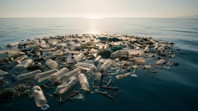 Ocean suffocated by plastic waste