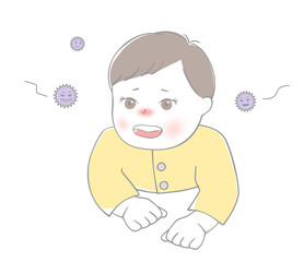 赤ちゃんとウイルス