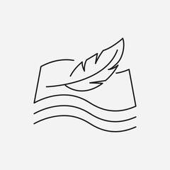 Fabric with feather filler icon set, high comfort structur simple illustration for web and app..eps © Mehul