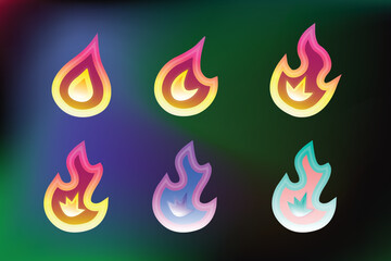 Fire Game Component, Gradient for Game Development