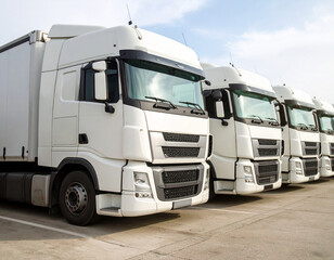 Fototapeta premium TRUCK logistics MOCK UP トラック