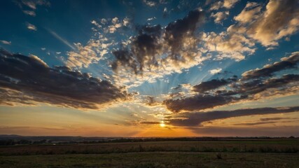 sunrise over the mountains