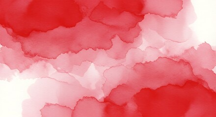 Obraz premium Abstract red watercolor background with soft blends and texture