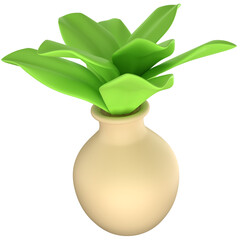 Vase Icon 3D Illustration