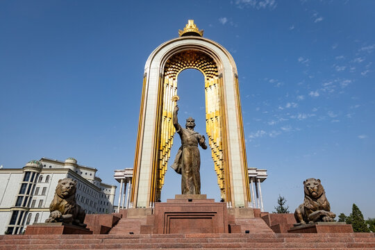 Statue of Ismoil Somoni, Dushanbe, Tajikistan