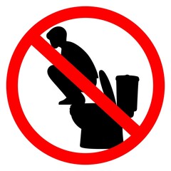No Squatting on the Toilet Seat