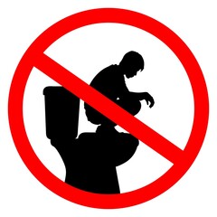 No Squatting on the Toilet Seat