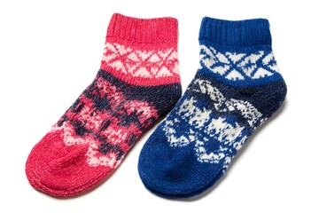 Thermal Socks Isolated on White for Warm Comfort, Winter Fashion, and Extreme Cold Weather Outdoor Adventures