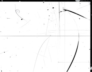 Abstract photographic negative with scratches and dust