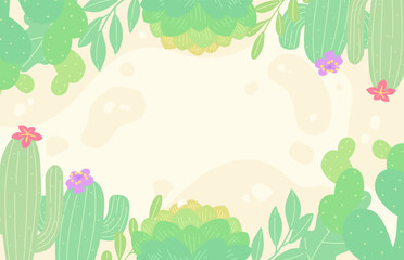 Colorful Spring Frame with Beautiful Flowers Illustration. Perfect for seasonal designs, invitations, or decorative artwork.