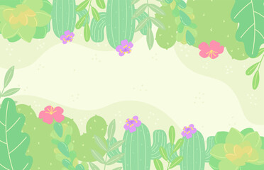 Colorful Spring Frame with Beautiful Flowers Illustration. Perfect for seasonal designs, invitations, or decorative artwork.