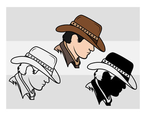 Cowboy Hat Silhouette, Cowboy Hat Svg, Southwestern svg, Country Hat, Western Svg, Hat Svg, Cowgirl Png, Cowboy Svg Images,
