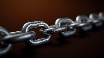 Obraz premium chain , A thick silver chain