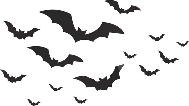 set of halloween bats