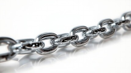 Obraz premium chain , A thick silver chain