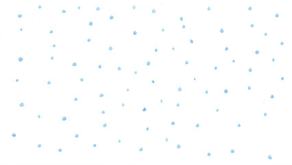 雨t129-0,Hand drawn blue water drop pattern on white background