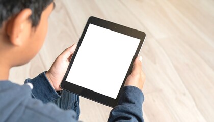 Child using a tablet